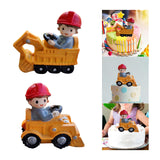 Maxbell Maxbell Resin Vehicle Toy Decorations Construction Theme Decorations Creative Mini Bagger