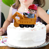 Maxbell Maxbell Resin Vehicle Toy Decorations Construction Theme Decorations Creative Mini Bagger