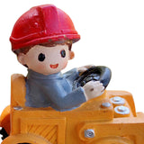 Maxbell Maxbell Resin Vehicle Toy Decorations Construction Theme Decorations Creative Mini Bulldozer