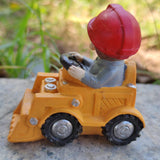 Maxbell Maxbell Resin Vehicle Toy Decorations Construction Theme Decorations Creative Mini Bulldozer
