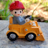 Maxbell Maxbell Resin Vehicle Toy Decorations Construction Theme Decorations Creative Mini Bulldozer