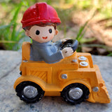 Maxbell Maxbell Resin Vehicle Toy Decorations Construction Theme Decorations Creative Mini Bulldozer