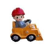 Maxbell Maxbell Resin Vehicle Toy Decorations Construction Theme Decorations Creative Mini Bulldozer