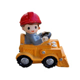 Maxbell Maxbell Resin Vehicle Toy Decorations Construction Theme Decorations Creative Mini Bulldozer