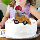 Maxbell Maxbell Resin Vehicle Toy Decorations Construction Theme Decorations Creative Mini Bulldozer