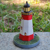 Maxbell Maxbell Miniature Lighthouse Ornament Watchtower Model for Cabinet Desktop Decor