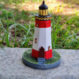 Maxbell Maxbell Miniature Lighthouse Ornament Watchtower Model for Cabinet Desktop Decor