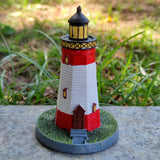 Maxbell Maxbell Miniature Lighthouse Ornament Watchtower Model for Cabinet Desktop Decor
