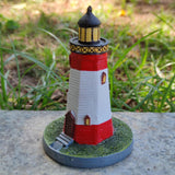 Maxbell Maxbell Miniature Lighthouse Ornament Watchtower Model for Cabinet Desktop Decor