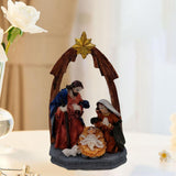 Maxbell Maxbell Nativity Scene Figurine Set Christmas Spiritual for Party Favors Tabletop