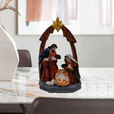 Maxbell Maxbell Nativity Scene Figurine Set Christmas Spiritual for Party Favors Tabletop