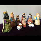 Maxbell Maxbell 9 Pieces Christmas Nativity Set Resin Crafts Decorations Collection Gifts