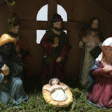 Maxbell Maxbell Nativity Jesus Manger Holy Family Nativity Scene Figurines for Decoration
