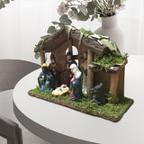 Maxbell Maxbell Nativity Jesus Manger Holy Family Nativity Scene Figurines for Decoration