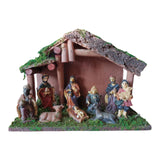 Maxbell Maxbell Nativity Manger Figurine Statue Resin Gifts Crafts for Home Decor Church