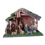 Maxbell Maxbell Nativity Manger Figurine Statue Resin Gifts Crafts for Home Decor Church