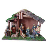 Maxbell Maxbell Nativity Manger Figurine Statue Resin Gifts Crafts for Home Decor Church