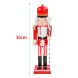 Maxbell Wooden Nutcracker Soldier Doll Figure Puppet Toy for Desktop Decor Gifts Style A