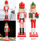 Maxbell Wooden Nutcracker Soldier Doll Figure Puppet Toy for Desktop Decor Gifts Style A