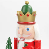 Maxbell Wooden Nutcracker Soldier Doll Figure Puppet Toy for Desktop Decor Gifts Style B