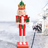 Maxbell Wooden Nutcracker Soldier Doll Figure Puppet Toy for Desktop Decor Gifts Style B
