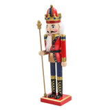 Maxbell Maxbell Hand Painted Nutcracker Figures Handmade Miniatures for Yard  Red