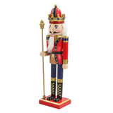 Maxbell Maxbell Hand Painted Nutcracker Figures Handmade Miniatures for Yard  Red