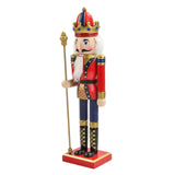 Maxbell Maxbell Hand Painted Nutcracker Figures Handmade Miniatures for Yard  Red