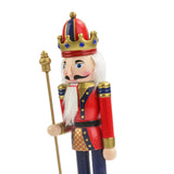 Maxbell Maxbell Hand Painted Nutcracker Figures Handmade Miniatures for Yard  Red