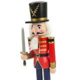 Maxbell Maxbell Hand Painted Nutcracker Figures Handmade Miniatures for Yard  Red Black