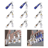 Maxbell 3Pcs Astronaut Keyring Bag Hanging Ornament Pendant Cartoon Wallet Decor Argent