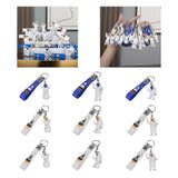 Maxbell 3Pcs Astronaut Keyring Bag Hanging Ornament Pendant Cartoon Wallet Decor Argent