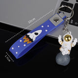 Maxbell 3Pcs Astronaut Keyring Bag Hanging Ornament Pendant Cartoon Wallet Decor Aureate
