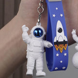 Maxbell 3Pcs Astronaut Keyring Bag Hanging Ornament Pendant Cartoon Wallet Decor Aureate
