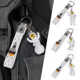 Maxbell 3Pcs Astronaut Keyring Bag Hanging Ornament Pendant Cartoon Wallet Decor Aureate