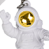 Maxbell 3Pcs Astronaut Keyring Bag Hanging Ornament Pendant Cartoon Wallet Decor Aureate