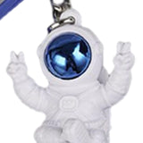 Maxbell 3Pcs Astronaut Keyring Bag Hanging Ornament Pendant Cartoon Wallet Decor Blue