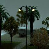 Maxbell 1:87 Miniature Street Light Model Micro Landscape Fairy Garden Accessories Grey
