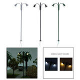 Maxbell 1:87 Miniature Street Light Model Micro Landscape Fairy Garden Accessories Grey