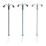 Maxbell 1:87 Miniature Street Light Model Micro Landscape Fairy Garden Accessories Grey