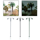 Maxbell 1:87 Miniature Street Light Model Micro Landscape Fairy Garden Accessories Grey
