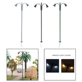 Maxbell 1:87 Miniature Street Light Model Micro Landscape Fairy Garden Accessories Grey