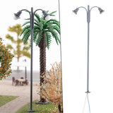 Maxbell 1:87 Miniature Street Light Model Micro Landscape Fairy Garden Accessories Grey