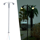 Maxbell 1:87 Miniature Street Light Model Micro Landscape Fairy Garden Accessories Grey