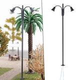 Maxbell 1:87 Miniature Street Light Model Micro Landscape Fairy Garden Accessories Black