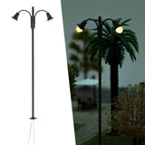 Maxbell 1:87 Miniature Street Light Model Micro Landscape Fairy Garden Accessories Black