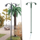 Maxbell 1:87 Miniature Street Light Model Micro Landscape Fairy Garden Accessories Green