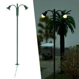 Maxbell 1:87 Miniature Street Light Model Micro Landscape Fairy Garden Accessories Green