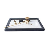 Maxbell Mini Desk Decoration Meditation Desktop Sandbox Miniatures for Table Hotel