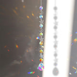 Maxbell Crystal Hanging Prisms Pendant with Chain Ornaments Sturdy Colorful Delicate A